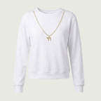 Gold Paperclip Chai Necklace